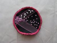 Broche en tissu "ROSA"